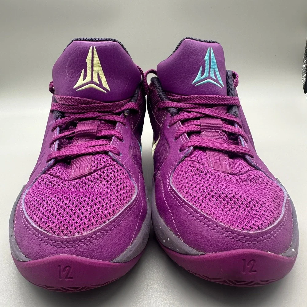 Nike Ja 2 Nightmare Basketball Shoes Kids 4.5Y Purple Teal FV5633-500
